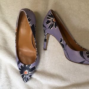 J Crew floral pumps